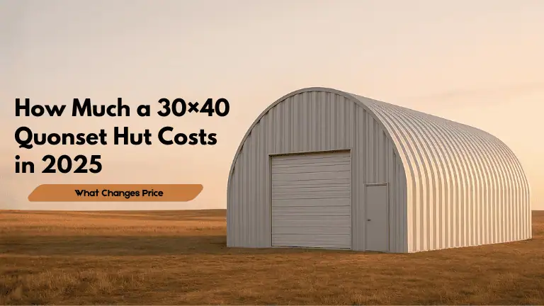 How Much a 30×40 Quonset Hut Costs in 2025 What Changes Price